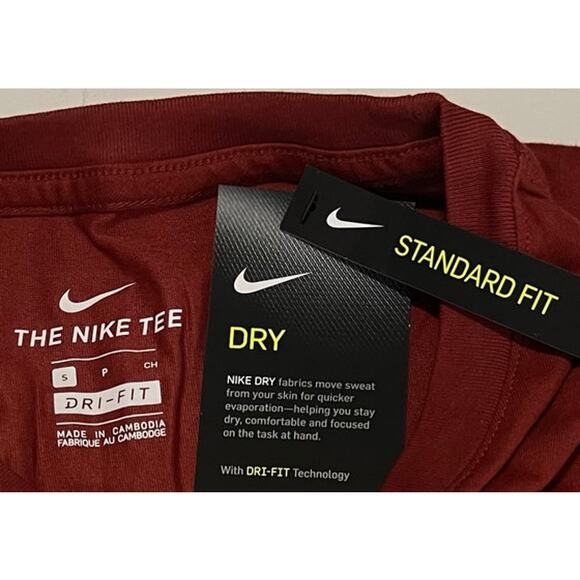 Nike Mens Standard Fit Training Short Sleeves Pullover Tee T Shirt Size Small - Picture 4 of 6